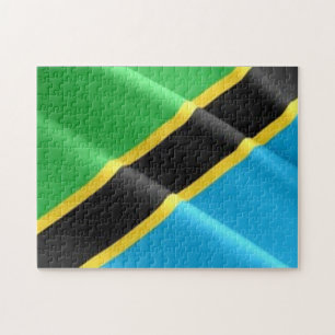 Tansania - Waving Flag - Puzzle