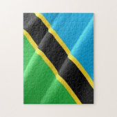 Tansania - Waving Flag - Puzzle (Vertikal)