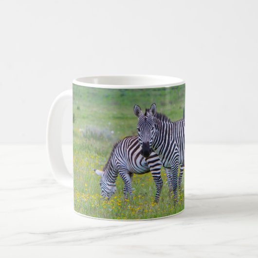 Tansania Zebra Kaffeetasse (Vorderseite Links)