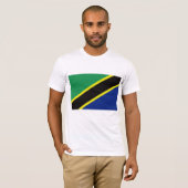 Tansanias Flagge T-Shirt (Vorne ganz)