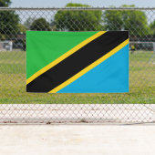 tansanische Flagge Banner (Insitu)