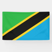 tansanische Flagge Banner (Horizontal)