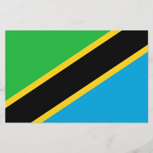 tansanische Flagge Briefpapier
