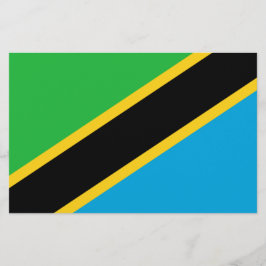tansanische Flagge Briefpapier