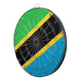 tansanische Flagge Dartscheibe (Vorderseite rechts)