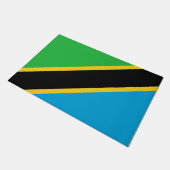 tansanische Flagge Fußmatte (Schrägansicht)
