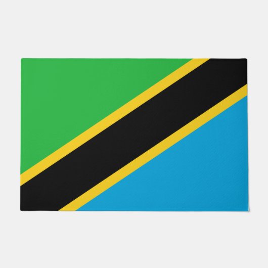 tansanische Flagge Fußmatte (Vorderseite)