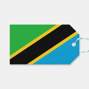 tansanische Flagge Geschenkanhänger