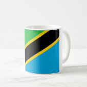 tansanische Flagge Kaffeetasse (VorderseiteRechts)