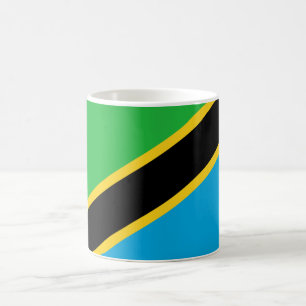 tansanische Flagge Kaffeetasse
