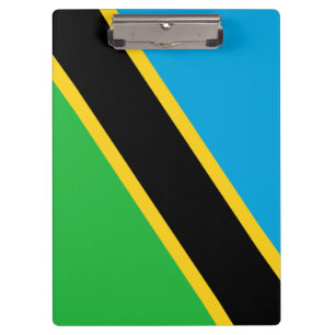 tansanische Flagge Klemmbrett