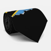 Tansanische Flagge Krawatte (Gerollt)