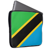 tansanische Flagge Laptopschutzhülle (Vorne Rechts)
