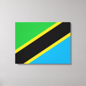 tansanische Flagge Leinwanddruck (Vorderseite)
