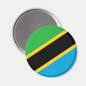 tansanische Flagge Magnet (Vorderseite/Rückseite)