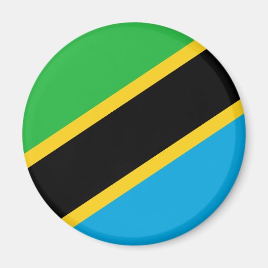 tansanische Flagge Magnet (Vorne)