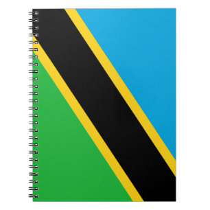 tansanische Flagge Notizblock