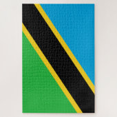 tansanische Flagge Puzzle (Vertikal)
