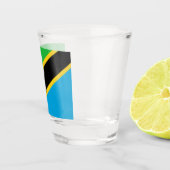tansanische Flagge Schnapsglas (Rechts)