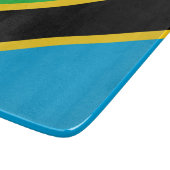 tansanische Flagge Schneidebrett (Ecke)