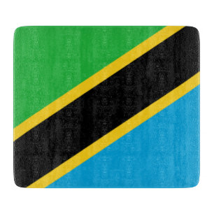Tansanische Flagge Schneidebrett