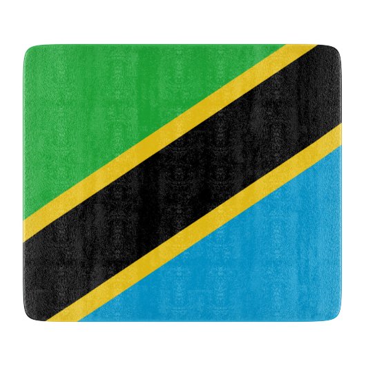 tansanische Flagge Schneidebrett (Vorderseite)