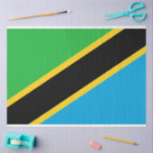 tansanische Flagge Seidenpapier (Basteln)