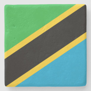 tansanische Flagge Steinuntersetzer