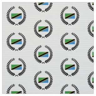 Tansanische Flagge Stoff