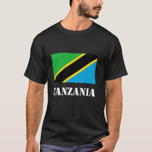 Tansanischer Stolz Erbe Tansanische Flagge Vintage T-Shirt