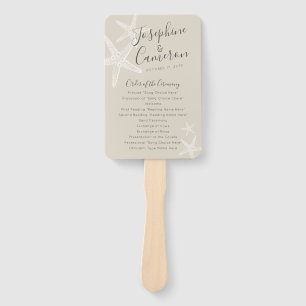 TANstarfish-Strand-Hochzeits-Programm-Fan Fächer