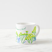 Tansy auf einer Espresso-Tasse Espressotasse (Vorderseite Rechts)