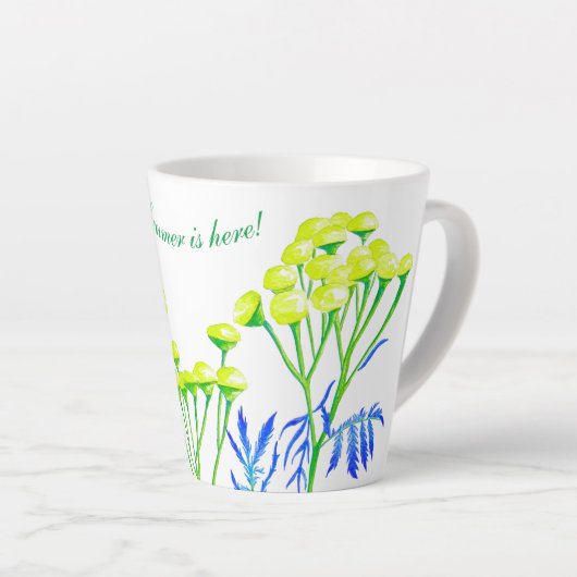 Tansy auf einer kleinen Latte Tasse (Rechte Ecke)