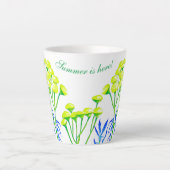 Tansy auf einer kleinen Latte Tasse (Vorderseite)