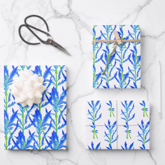 Tansy (L) auf einem Wrapping Paper Sheet Set von 3 Geschenkpapier Set (Vorderseite)