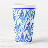 Tansy (L) auf einer großen Latte-Tasse Milchtasse (Vorderseite)