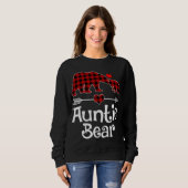 Tantchen Bear Christmas Pajama Red Kariert Buffalo Sweatshirt (Vorne ganz)