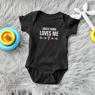 Tantchen Name liebt mich Baby Strampler