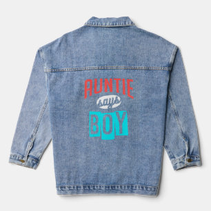 Tantchen sagt Babydesigns für die Schwangerschaft Jeansjacke