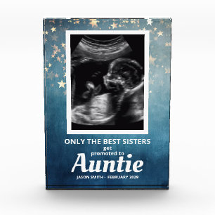 Tantchen Schwangerschaftsankündigung Baby Junge Ul Fotoblock