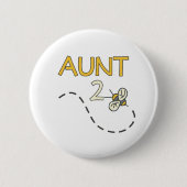 Tante 2 Biene Button (Vorderseite)