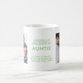 Tante 2 Custom Baby Fotos und Geburtsstunde Kaffeetasse (Mittel)