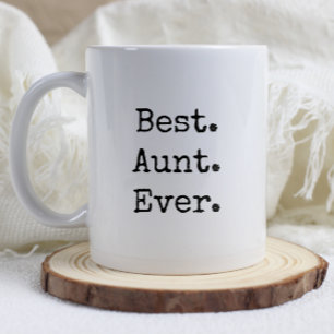 Tante aller Zeiten. Retro-Schreibmaschinen-Schrift Kaffeetasse