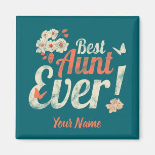 Tante aller Zeiten Vintage-Tante Geburtstag Patent Magnet