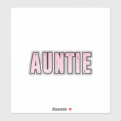 Tante Aufkleber (Blatt)