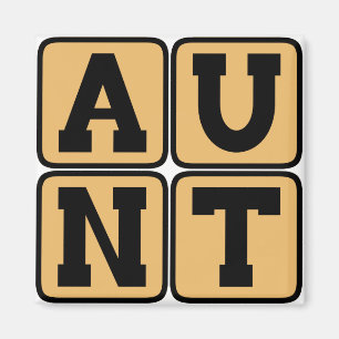 TANTE Aunty Auntie Wort Lustig Familienzusammenkun Magnet