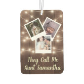 Tante Automobile Baby Design Ihre eigenen Fotos Autolufterfrischer (Rückseite)