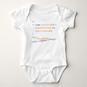 Tante Baby Liebhaber Lustig Cute Code Sprüche Strampler