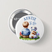 Tante | Baby - und Bulldogge - Babydusche Button (Vorne & Hinten)