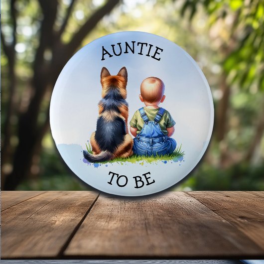 Tante | Babydusche Button